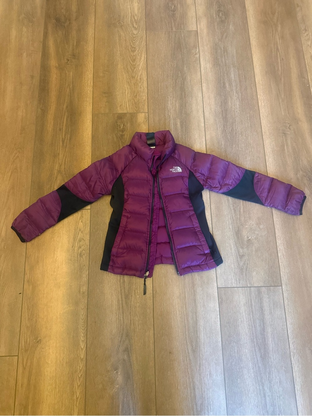 The North Face Kid’s Plum and Black Puffy Insulated Jacket